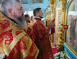 Соборным служением отметили 50-летний юбилей настоятеля Покровского прихода города Новошахтинска