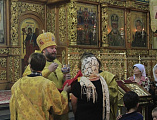 В Рождество Пророка, Предтечи и Крестителя Господня Иоанна Преосвященнейший епископ Симон возглавил Божественную литургию в Покровском кафедральном соборе г. Шахты