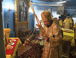 С архипастырским визитом Преосвященнейший епископ Симон посетил Покровский приход города Новошахтинска 