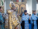 Накануне праздника Благовещения Пресвятой Богородицы Преосвященнейший епископ Симон совершил всенощное бдение в Покровском кафедральном соборе г. Шахты