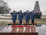 В 81-я годовщина освобождения города Шахты от немецких оккупантов. Возложение цветов к мемориальному комплексу «Жертвам фашизма» в пос. Красина