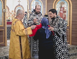 Преосвященнейший епископ Симон совершил Литургию Преждеосвященных Даров в храме святого благоверного князя Александра Невского города Шахты