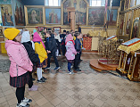 Ученики школы № 2 города Миллерово побывали в Свято-Андреевском храме в праздник Покрова Пресвятой Богородицы