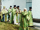 Престольный праздник храма в честь Святой Троицы города Шахты отметили соборным богослужением