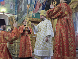 В день тезоименитства Преосвященнейший епископ Симон совершил Божественную литургию в Покровском кафедральном соборе города Шахты