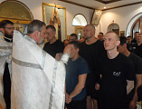 В исправительной колонии двенадцать осужденных приняли Святое Крещение