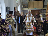 В Неделю 3-ю Великого поста, Крестопоклонную, Преосвященнейший епископ Симон совершил Божественную литургию в храме в честь Святой Троицы хут. Ягодинка