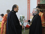 В пятницу Светлой седмицы Преосвященнейший епископ Симон с архипастырским визитом посетил храм Донской иконы Божией Матери г. Новошахтинска