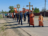 Пасхальный крестный ход в станице Боковской