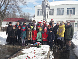 Иеромонах Арсений (Алимов) принял участие в торжественном митинге, посвященном 78 годовщине освобождения пос. Горный от немецко-фашистских захватчиков