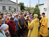 В престольный день Преосвященнейший епископ Симон возглавил Божественную литургию в храме в честь равноапостольной Ольги, великой княгини Российской в поселке Горный