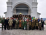 Открытие массового духовно-патриотического мероприятия в честь Дня Победы «Марша памяти» состоялось в храме Донской Иконы Божией Матери г. Новошахтинска.