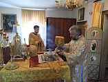 В день престольного праздника Преосвященнейший епископ Симон совершил Божественную литургию в храме святой равноапостольной княгини Ольги пос. Горный 