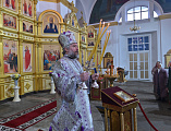 Божественная литургия в Неделю 4-ю Великого поста, преподобного Иоанна Лествичника, в храме Успения Пресвятой Богородицы станицы Калитвенской