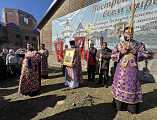 В престольный праздник Преосвященнейший епископ Симон совершил Литургию в храме блаженной Матроны Московской города Донецка