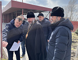 Преосвященнейший епископ Симон посетил новопостроенный храм в честь Веры, Надежды, Любови и матери их Софии в станице Багаевской