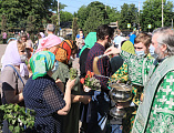 В День Святой Троицы, Пятидесятницы Преосвященнейший епископ Симон совершил Божественную литургию в Покровском кафедральном соборе г. Шахты 