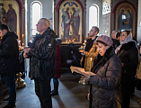 В понедельник первой седмицы Великого поста епископ Симон совершил чтение Великого покаянного канона преподобного Андрея Критского