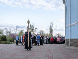Преосвященнейший епископ Симон совершил утреню Великой субботы с чином погребения плащаницы