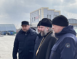 Преосвященнейший епископ Симон посетил новопостроенный храм в честь Веры, Надежды, Любови и матери их Софии в станице Багаевской