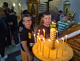 В Донском храме Новошахтинска встретили детей из Северонецка