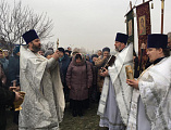 В Успенском храме станицы Калитвенской соборным служением духовенства отметили престольный день правого придела в честь пророка Иоанна Предтечи
