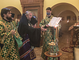 Накануне дня памяти блаженной Ксении Петербургской Преосвященнейший епископ Симон совершил всенощное бдение