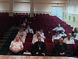 Руководитель епархиального отдела по взаимодействию с казачеством протоиерей Александр Маштанов принял участие в работе Совета атаманов Донецкого округа