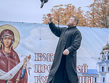 Праздничное мероприятие, посвященное Покрову Пресвятой Богородицы, состоялось на Соборной площади г. Шахты
