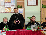 В казачьей № 3 станицы Багаевской в рамках Августовской педагогической учительской конференции состоялась работа секции по Основам Православной Культуры