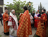 В среду Светлой седмицы епископ Симон с архипастырским визитом посетил приход святых мучениц Веры, Надежды, Любови и матери их Софии станицы Багаевской