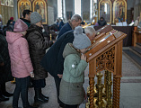 Преосвященнейший епископ Симон совершил Божественную литургию в Покровском кафедральном соборе города Шахты 