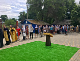По реке Дон водный крестный ход дошел до станицы Багаевской и достиг конечной точки в ст. Манычской