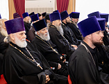 Сотрудник ОВЦС иерей Фёдор Шульга выступил перед духовенством Шахтинской епархии на тему «Актуальные межправославные отношения в контексте российской международной политики»