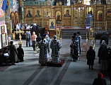В среду первой седмицы Великого поста в Покровском кафедральном соборе г. Шахты совершена первая Литургия Преждеосвященных Даров