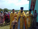 В храме Всех Святых в земле Русской просиявших г. Шахты по случаю престольного дня была совершена Божественная литургия