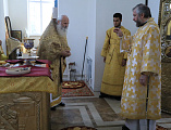 Преосвященнейший епископ Симон с архипастырским визитом посетил приход в честь Покрова Пресвятой Богородицы г. Красный Сулин