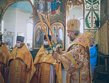 В день своего рождения правящий архиерей Шахтинской епархии Преосвященнейший епископ Симон совершил Божественную литургию в Покровском кафедральном соборе города Шахты
