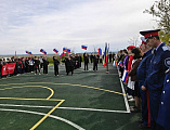 В Базковской школе открыли новую военизированную полосу препятствий