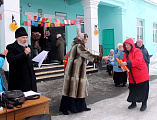 Народными гуляньями открыли масленичную неделю в приходе великомученика и целителя Пантелеимона г. Гуково