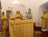 Совершая архипастырский визит в Верхнедонское благочиние, Преосвященнейший епископ Симон посетил приход Архистратига Михаила станицы Вёшенской