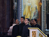 В день тезоименитства Святейшего Патриарха Кирилла Преосвященнейший епископ Симон сослужил Предстоятелю Церкви за Божественной литургией в Храме Христа Спасителя