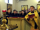 В храме цесаревича Алексия г. Шахты начались регулярные молебны с участием кадет