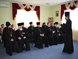 В Духовно-просветительском центре при Покровском кафедральном соборе прошло очередное собрание духовенства Александровск-Грушевского округа
