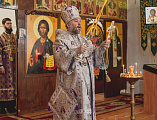 В Неделю вторую Великого поста Преосвященнейший епископ Симон совершил Божественную литургию в храме великомученика Пантелеимона поселка Майский