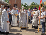В Престольный день Преосвященнейший епископ Симон совершил Божественную литургию в храме Вознесения Господня города Шахты