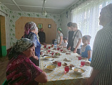 В храме пророка Божия Илии хутора Нижнемакеевский почтили память святых бессребреников Космы и Дамиана