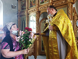 Поздравления с библейским юбилеем принял настоятель Донского храма г. Новошахтинска протоиерей Роман Амплеев