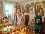 В Преображенском храме села Лысогорка прошло соборное богослужение в день памяти царственных страстотерпцев