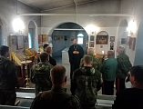 Беседа с казаками станицы Мало-Несветаевской в Донском храме города Новошахтинска